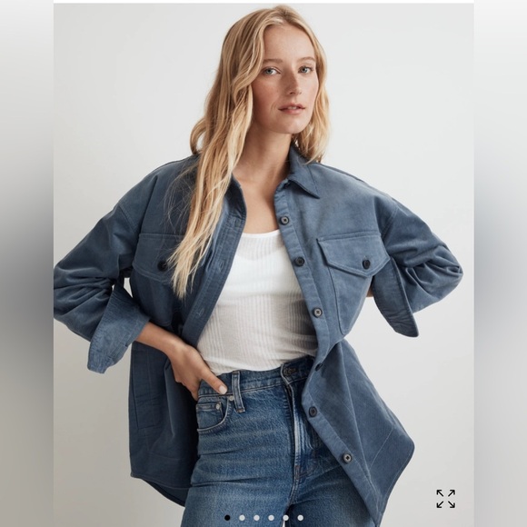 MADEWELL Corduroy Twill Oversized Shirt-Jacket size M - Picture 1 of 9